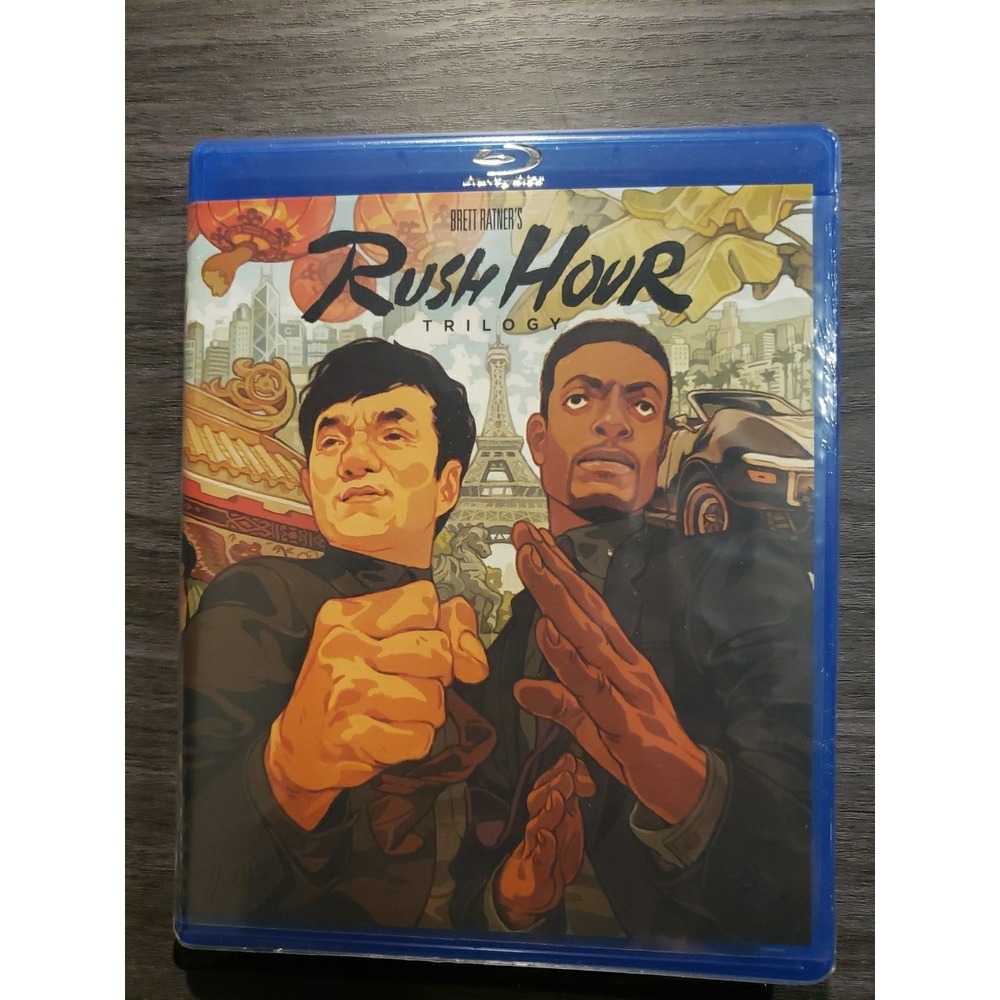Rush Hour Trilogy Blu-ray w/ Rare Walmart Exclusive Slipcover - Brand New